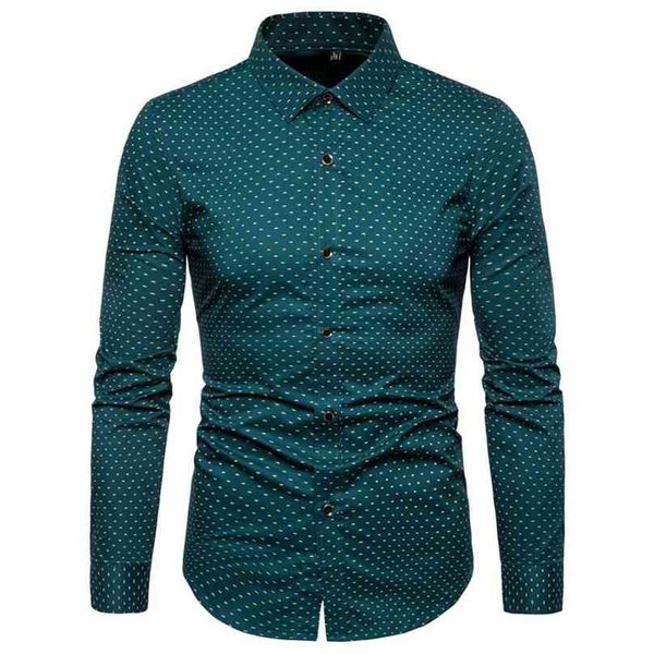 Moda marca camisa homens vestido camisas de algodão 5xl de alta qualidade manga longa slim ajuste streetwear Top Grade Casual Mens Roupas 210626