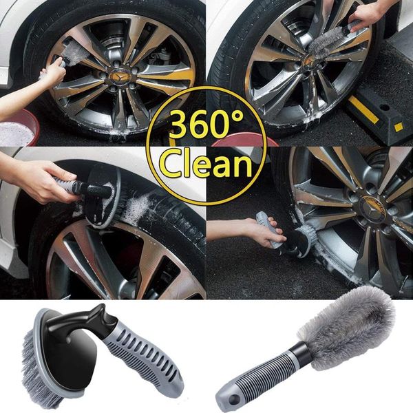 

car sponge wheel cleaning brush, alloy tyre rim cleaner for motorcycle or bicycle tire brush washing tool