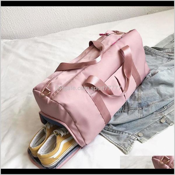 

& outdoors drop delivery 2021 outdoor waterproof nylon sports gym women shoes compartment bags men training fitness bag yoga bolsa sac de sp