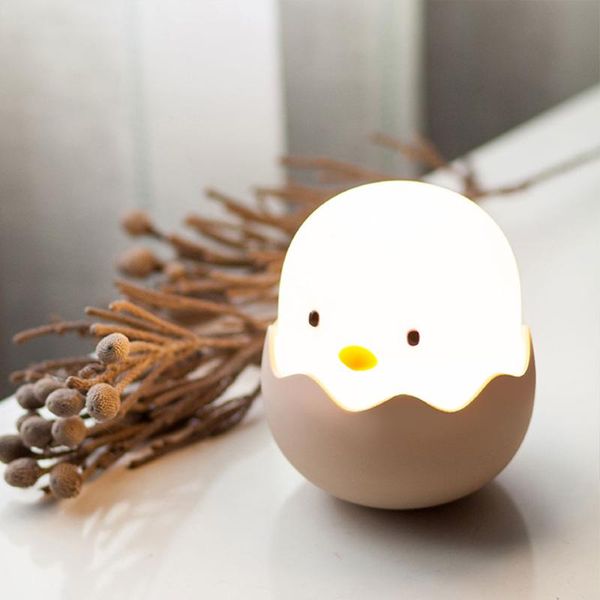 

children's night light for kids soft silicone stepless dimmable touch switch bedside lamp usb rechargeable cute animal party favor