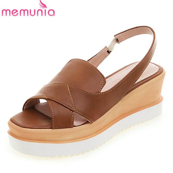 

plus size 43 women sandals open toe casual shoes slip on summer comfortable wedges platform woman, Black