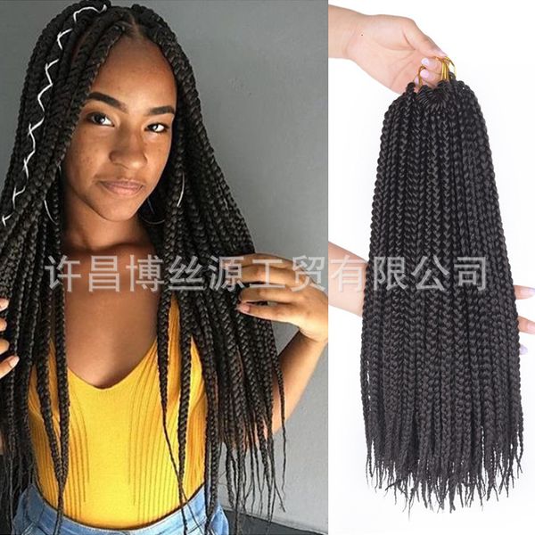 

22 box braid "22s hair, Black