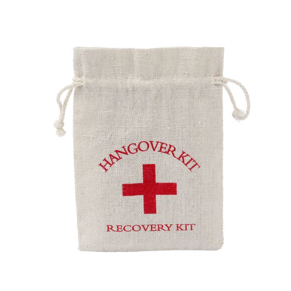 

paty cross cotton packaging bag hangover kit linen gift red bags wswtr
