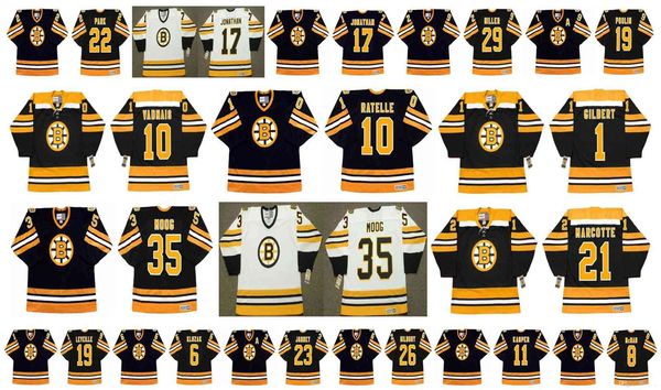 

Vintage Boston Bruins Jersey 8 PETER McNAB 22 BRAD PARK 19 NORMAND LEVEILLE 6 KLUZAK 23 CRAIG JANNEY 26 MIKE MILBURY 11 STEVE KASPER Hockey, Colour 1