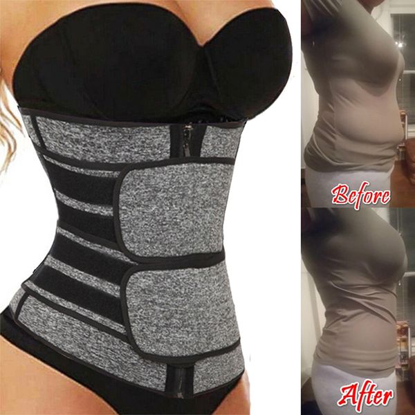 

waist trainer corset trimmer belt for women weight loss sweat belt body shaper waist cincher sports girdle fat burn belly band