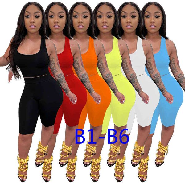 

summer women short sets two pieces pants set tracksuit jogger suits slim vest sportswear letter printed yoga outfits gym clothes, White