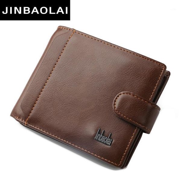 

wallets jinbaolai wallet pu leather men short clutch coin pocket purse luxury 50pcs/lot1, Red;black