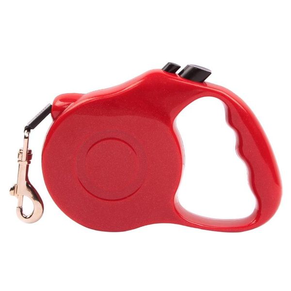 

dog collars & leashes pet retractable automatic traction rope for dogs comfortable handle leash training supplies hand operation