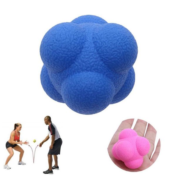 

fitness balls hexagonal reaction ball silicone agility coordination reflex exercise sports training supplies
