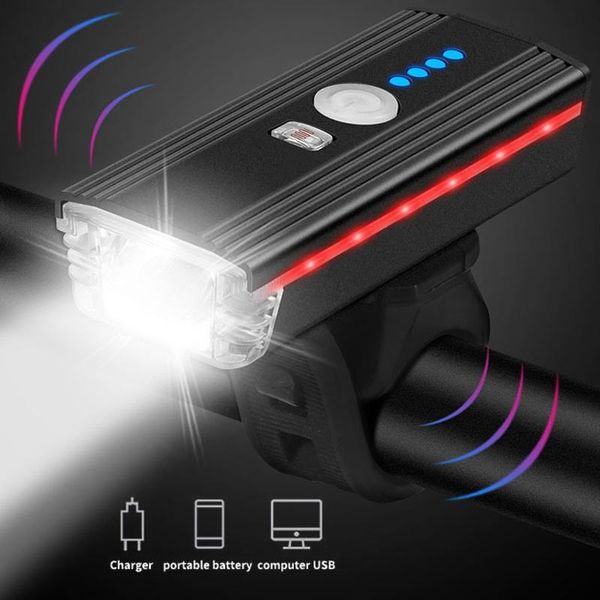 

bike lights automatic headlight 4 modes intelligent induction for road mtb night riding rechargeable bicycle light