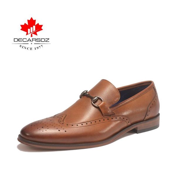 

dress shoes decarsdz men's retro carved bullock classic british brogues handmade genuine full grain leather oxford formal, Black