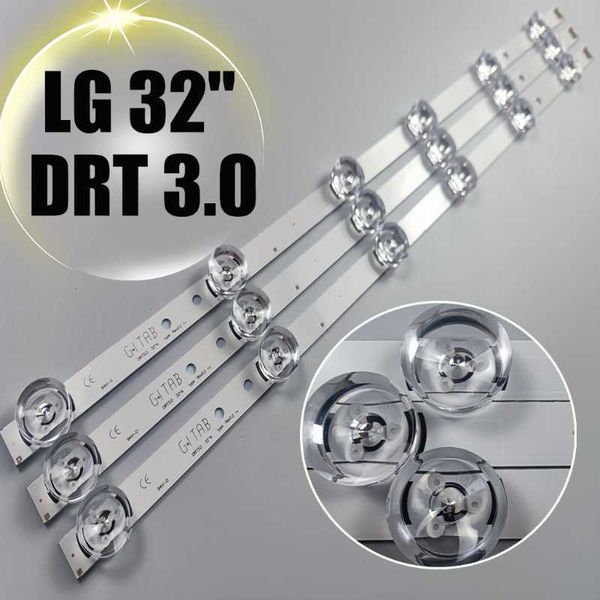 

light beads 3 x led backlight strip for lg 32"tv innotek drt 3.0 32 lgit drt3.0 wooree a/b uot 32mb27vq 32lb5610 32lb552b lg32lf560 32l