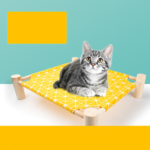 

cat's nest all year round washable bed pet's solid wood marching hammock dog's off the cat beds & furniture