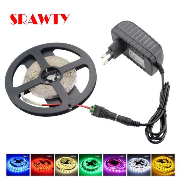 

strips 12v2a 5m 2835 led lights strip dc12v flexible tv home decoration tape 60leds/m 120leds/m ip65 waterproof white/warm white