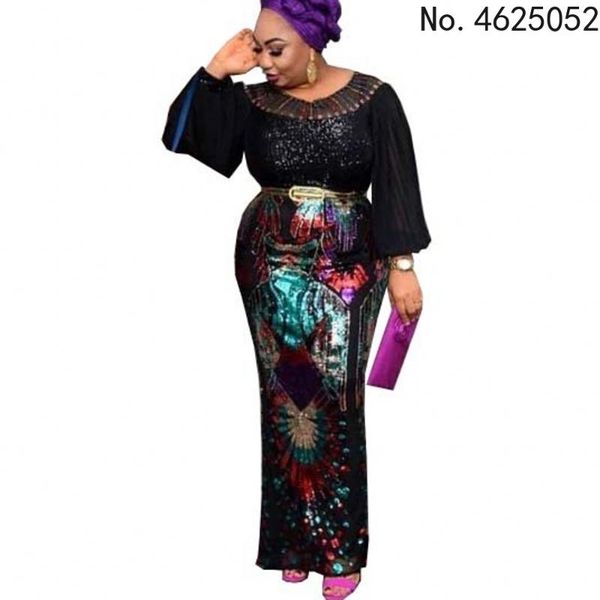 

ethnic clothing 2021 autumn sequins africa muslim long maxi dress fashion wedding evening african dresses for women, Red