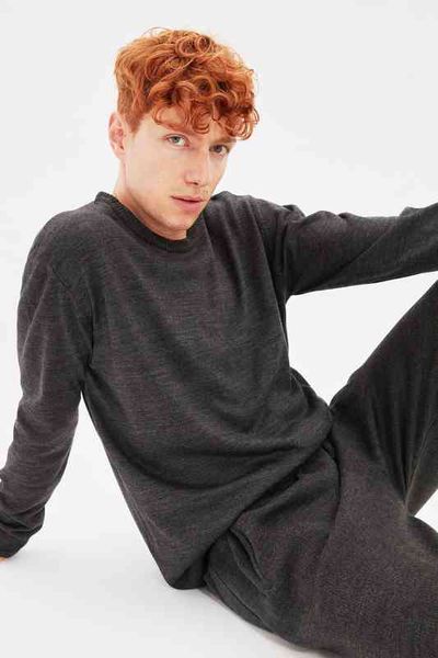 

trendyol men 's regular fit cycling collar sweater tmnaw22kz2336, White;black