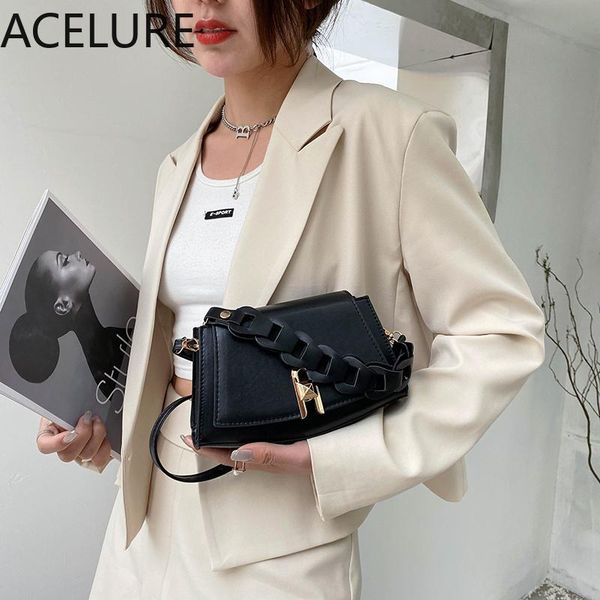 

evening bags acelure solid color elegant ladies travel crosbody bag pu leather crossbody for women female mini square small handbags