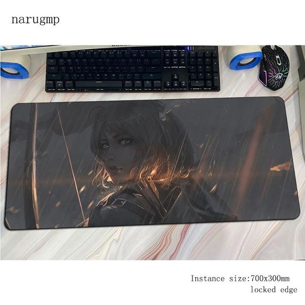 

mouse pads & wrist rests women warrior padmouse gaming mousepad gel 700x300mm pad gamer computer customized desk big mat notbook mousemat pc