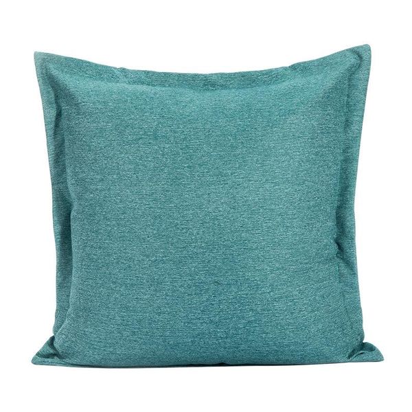 

18''x18'' linen look cushion cover blue antelope pillow with zipper, square euro sham or lumbar case cushion/decorative