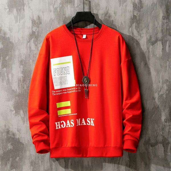 

men's hoodies & sweatshirts 2021 print color black white sweatshirt spring autumn hoody casual streetwear clothes