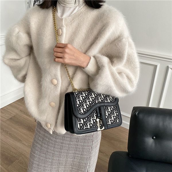 

fashion bag women letter small square women's single shoulder bag handbags