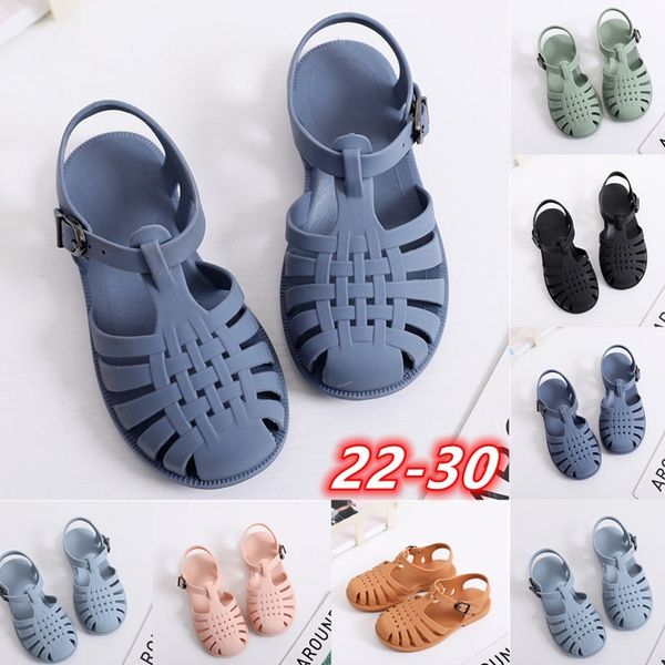 

2021 new soft flat bottomed hollow shoes plastic sandals, Black;red