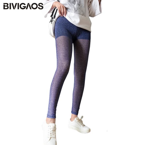 

legging bivigaos new summer ultra-dunne ice silk gaas leggings women chiffon cropped broek high taille stretch sexy, Black
