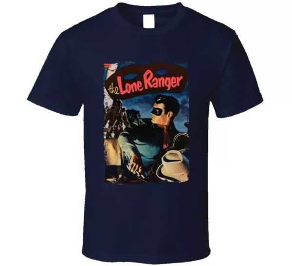 

the lone ranger and tonto vintage comic book fan t shirt, White;black