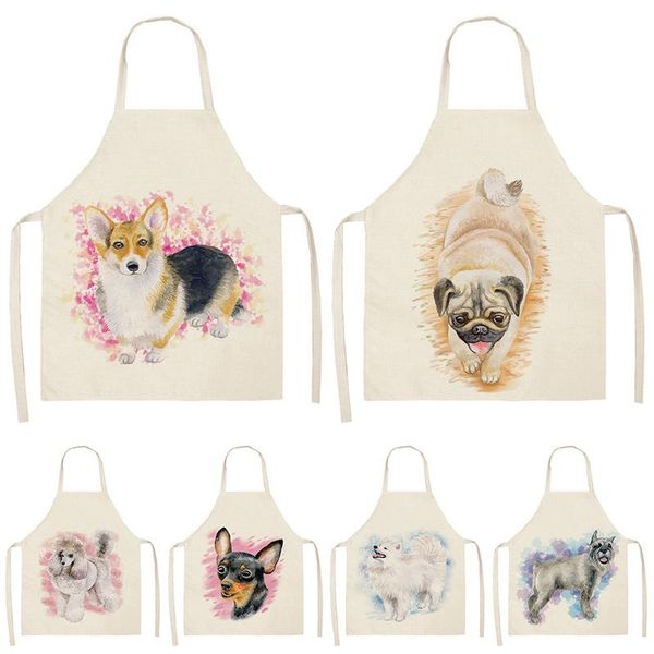 

aprons garland dog pattern apron for kitchen master woman women men customizable