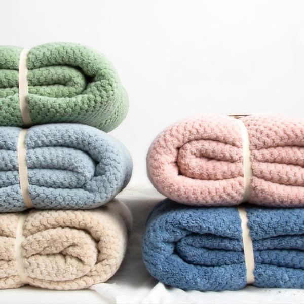 

towel household pineapple grid bath wrapped chest super plus size soft thick absorbent microfiber bathroom