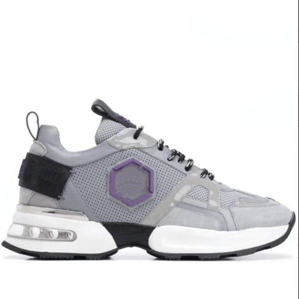 

star pp italian original skull logo latest end casual white sports men's shoes leather comfortable mjk001, Black