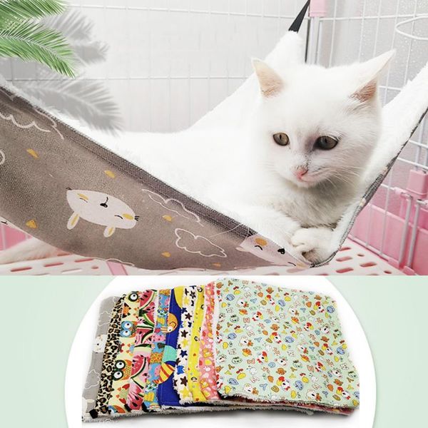 

cat beds & furniture hanging sleeping bed hammock for cats both sides available breathable cotton soft comfortable mats pets accessoreis