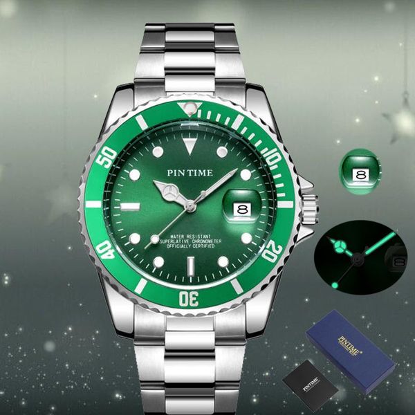 

wristwatches 2021 fashion steel mens watches waterproof sport military watch men date quartz clock relogio masculino reloje, Slivery;brown