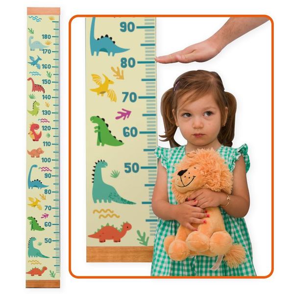 

decorative flowers & wreaths children birthday gift colorful dinosaurs wall ruler