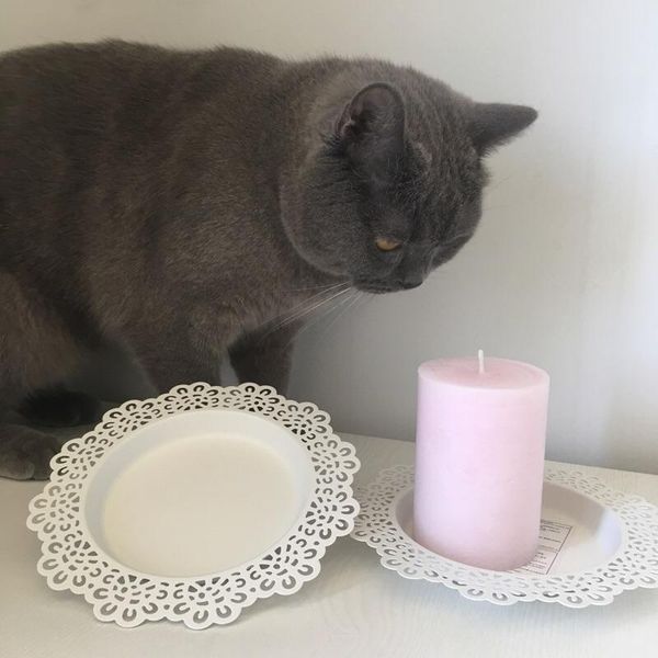 

candle holders heymamba white votive holder tray metal home wedding centerpiece decorations