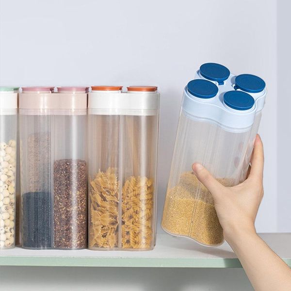

storage bottles & jars compartmentalized grain box plastic containers organizer boxes kitchen items dry goods sealed