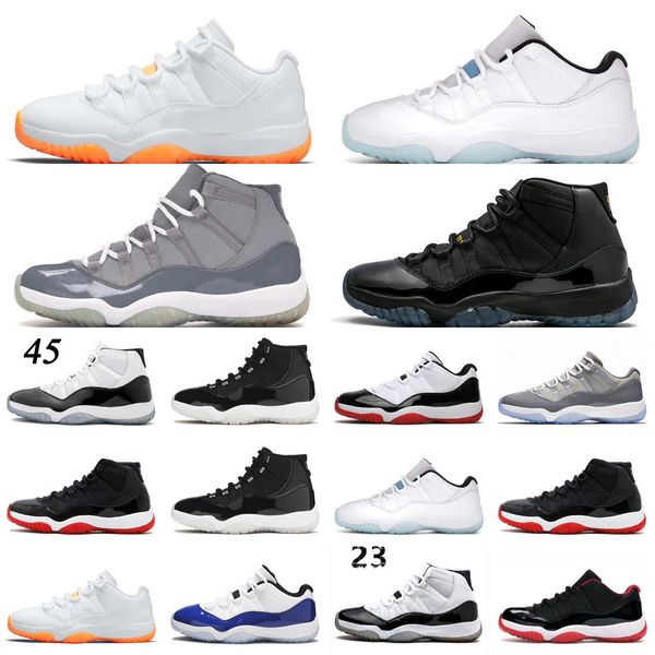 

qulality jumpman 11 basketball shoes 11s xi sports sneakers citrus low legend blue high 25th concord bred space jam gamma men women trainers