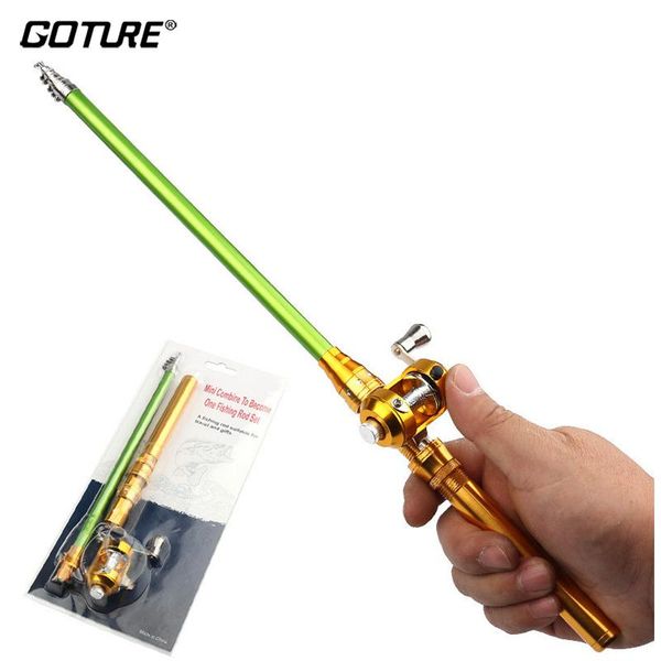 

goture mini ice fishing rod 1.5m pen aluminum alloy winter boat rods