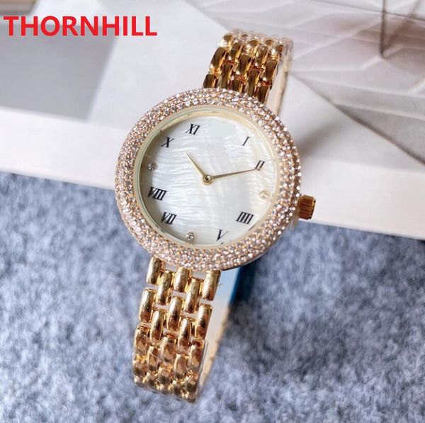 Mulheres Luxo Bonitos Amantes Belas Relógios Diamantes Anel Relógios de Moda Projeto Especial Relojes de Marca Mujer Prata Senhora Dress WristWatch Quartz Clock Presentes