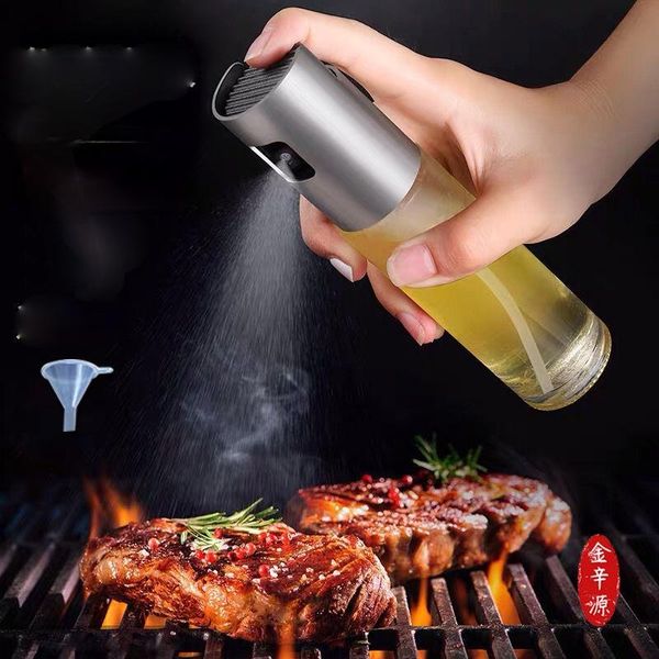 

storage bottles & jars spray bottle oil sprayer oiler pot bbq barbecue cooking tool can cookware kitchen abs olive pump