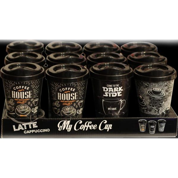 

water bottles coffee cup ap-9122 / 400ml - 14oz 12 pieces mixed
