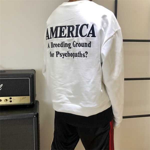 

men's hoodies embroidered round neck jacket / chemis-prime, Black