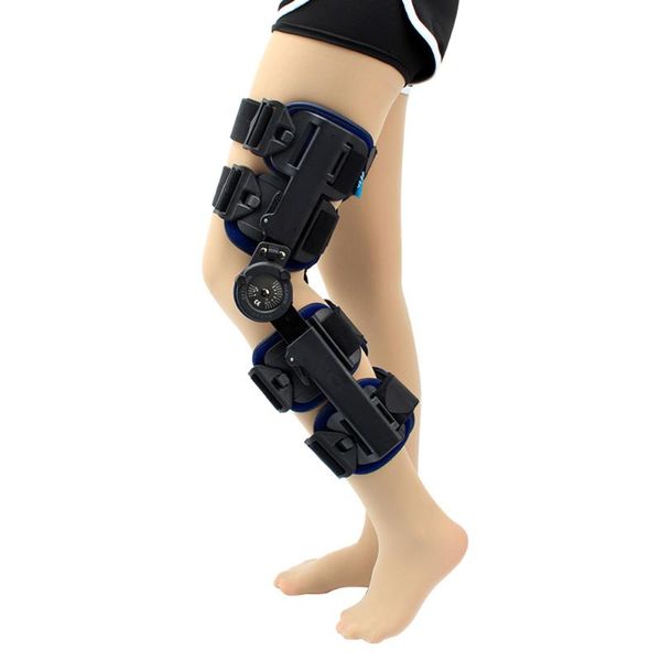 

elbow & knee pads adjustable joint splint support brace bone orthosis ligament care pain hinged, Black;gray