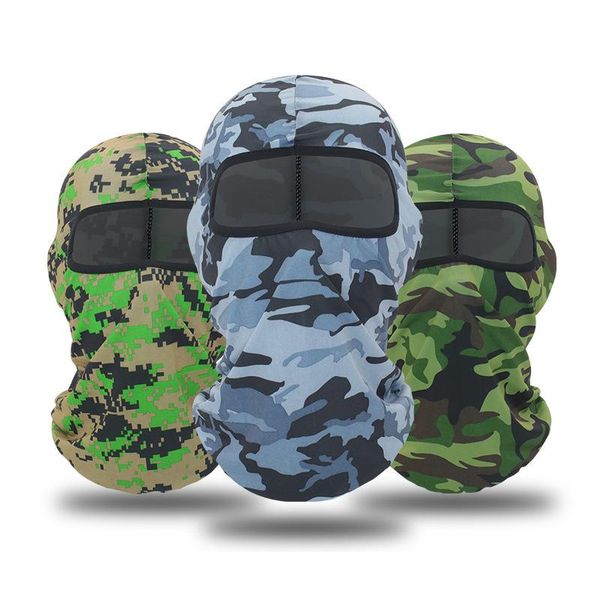 

scarves motorcycle balaclava outdoor dustproof bandana male sun block windproof camouflage print sports hood sunscreen riding masks, Blue;gray