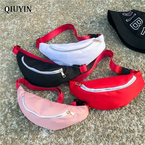 

waist bags qiuyin luxury designer vintage women's bag belt/chest/banana/cross body sports bum pack zip pouch nylon mobile