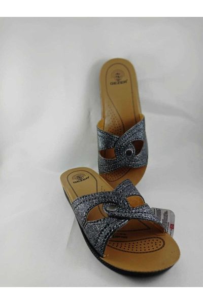 

slippers women's gray soft outsole casual home slipper, Black