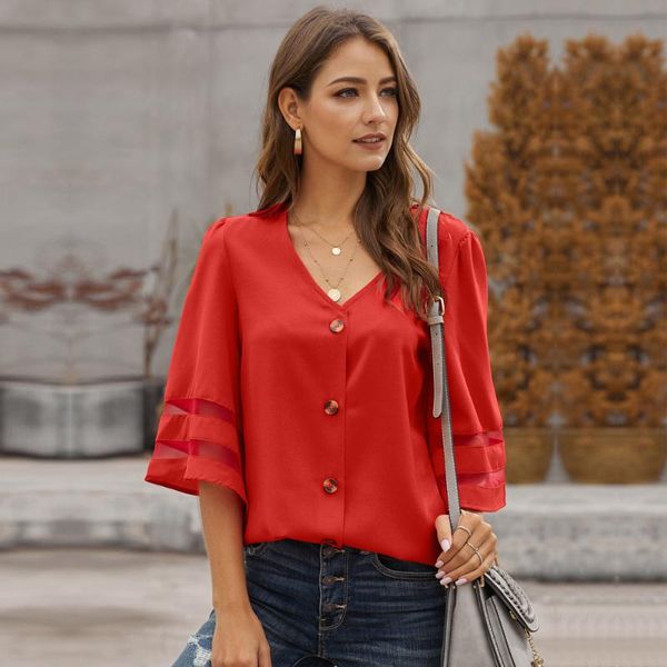 

women's blouses & shirts a6quality summer womens and clothing fashion plus size women long sleeve, White