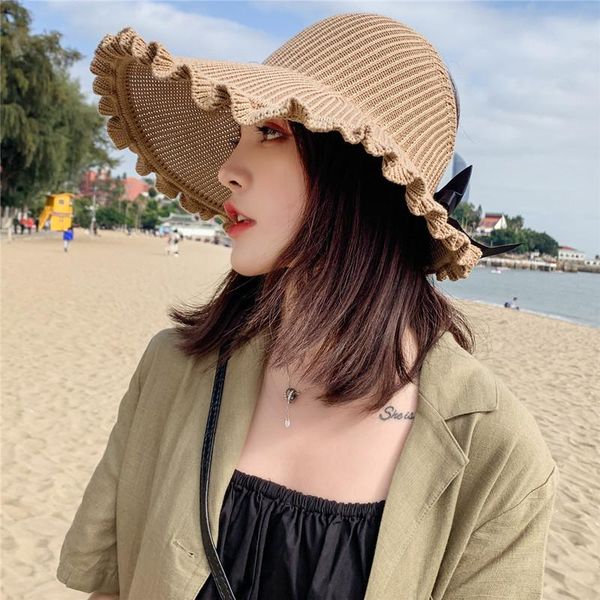 

bucket hat children's sun protection in summer, Blue;gray