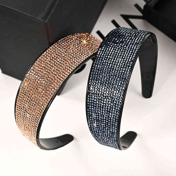 Accessori per capelli Gioielli 2021 Cerchio full Diamond Hoop Donna Versatile Versatile Driporta in cristallo Pin Crystal Pin Band Ornament