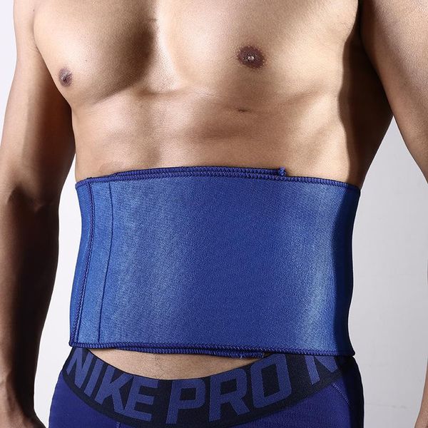 

waist support for men breathable sbr men's sports belt basketball weightlifting gym safety, Black;gray